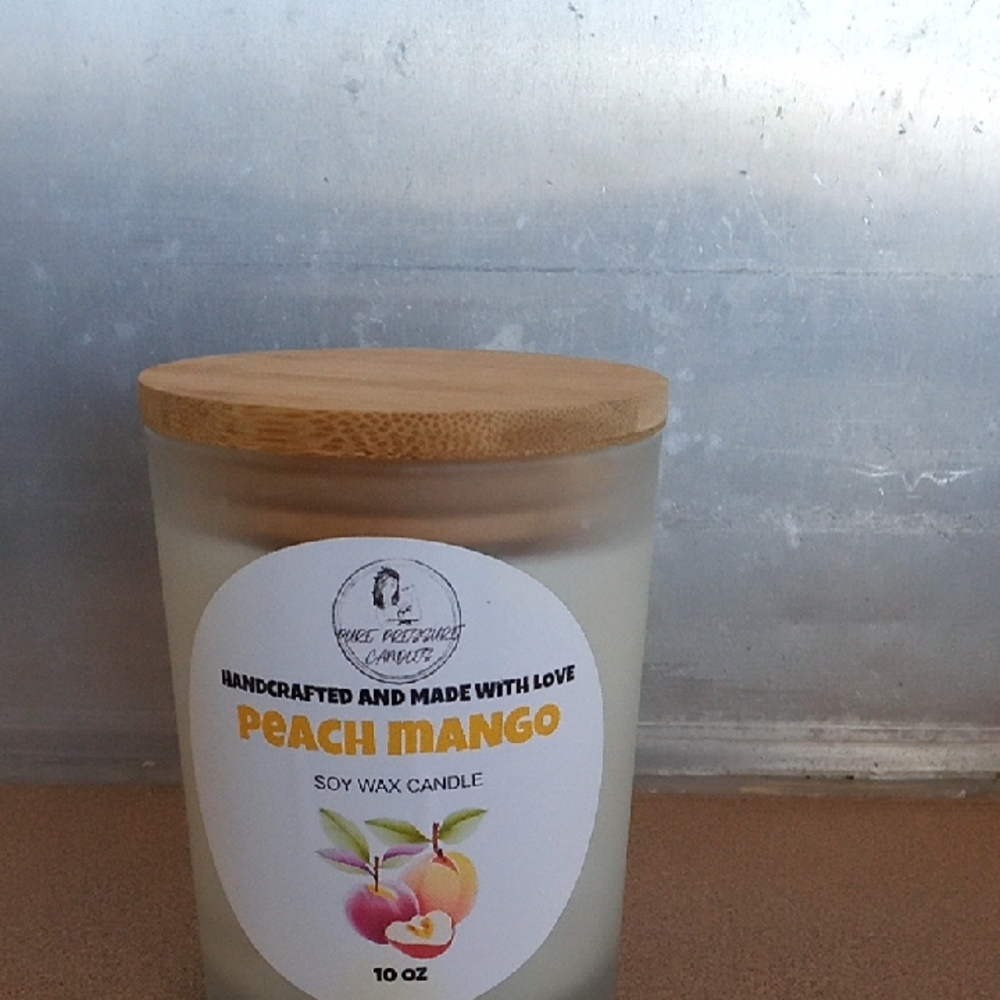 Peach Mango Soy Wax Candle by